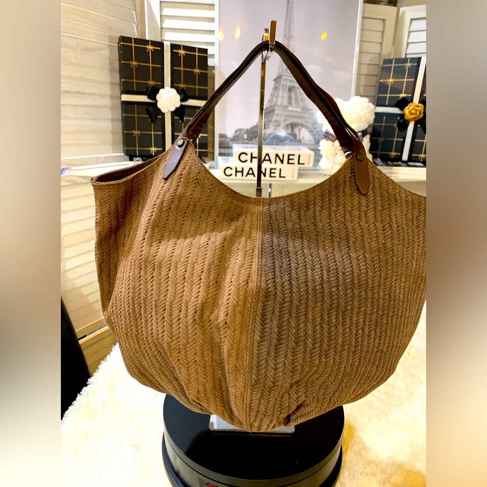 NWT🎀Artesanal Penelope Chilvers 
 Brown Woven hobo Bag.